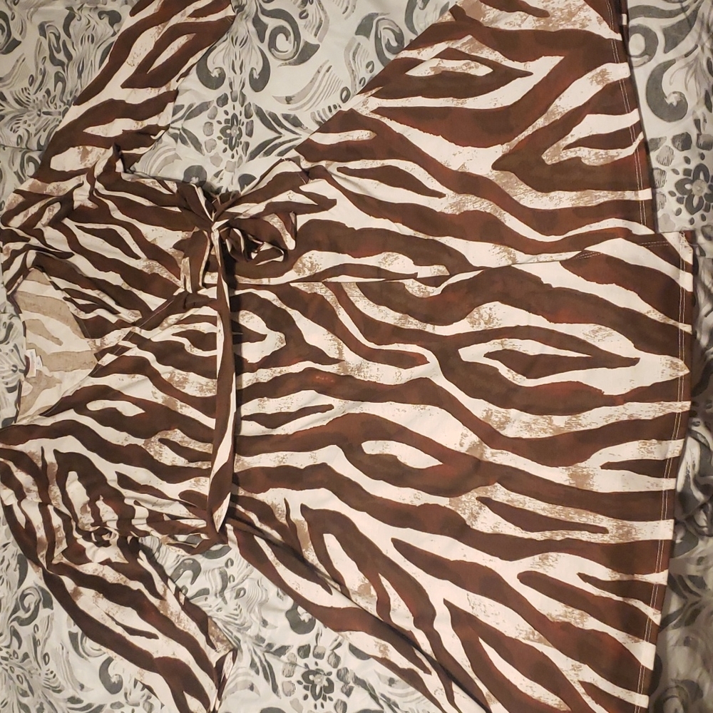 Lularoe zebra print dress XL